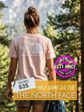 ✨ THE NORTH FACE WOMEN’S T-SHIRT – PINK – SIZE LARGE ✨